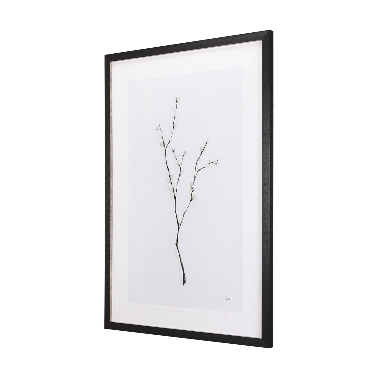 Snow Greetings I by Panpan a Framed Art Print Matted under Glass from Mercana - Luna Furniture