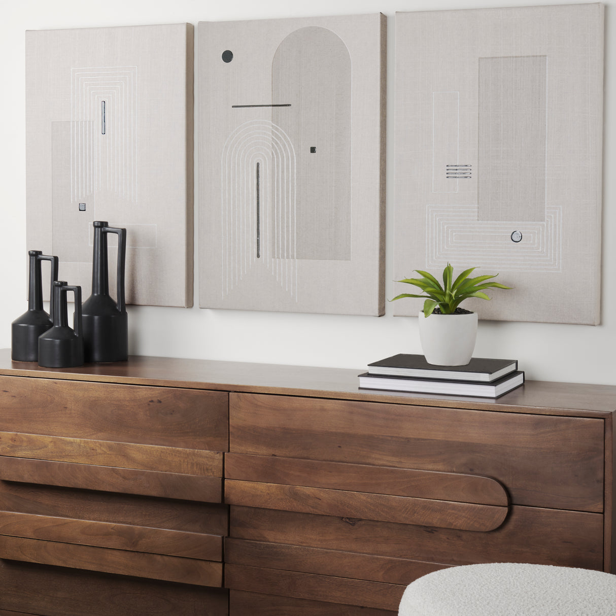 Balance II by Mercana Studio a Hand Embellished Textured Canvas from Mercana - Luna Furniture