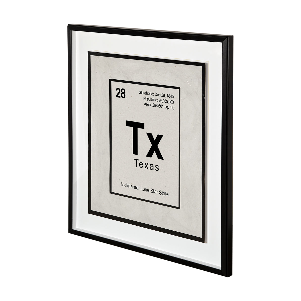 Breaking Texas B by THE Studio a Hand Embellished Textured Framed Art Print Matted under Glass from Mercana - Luna Furniture