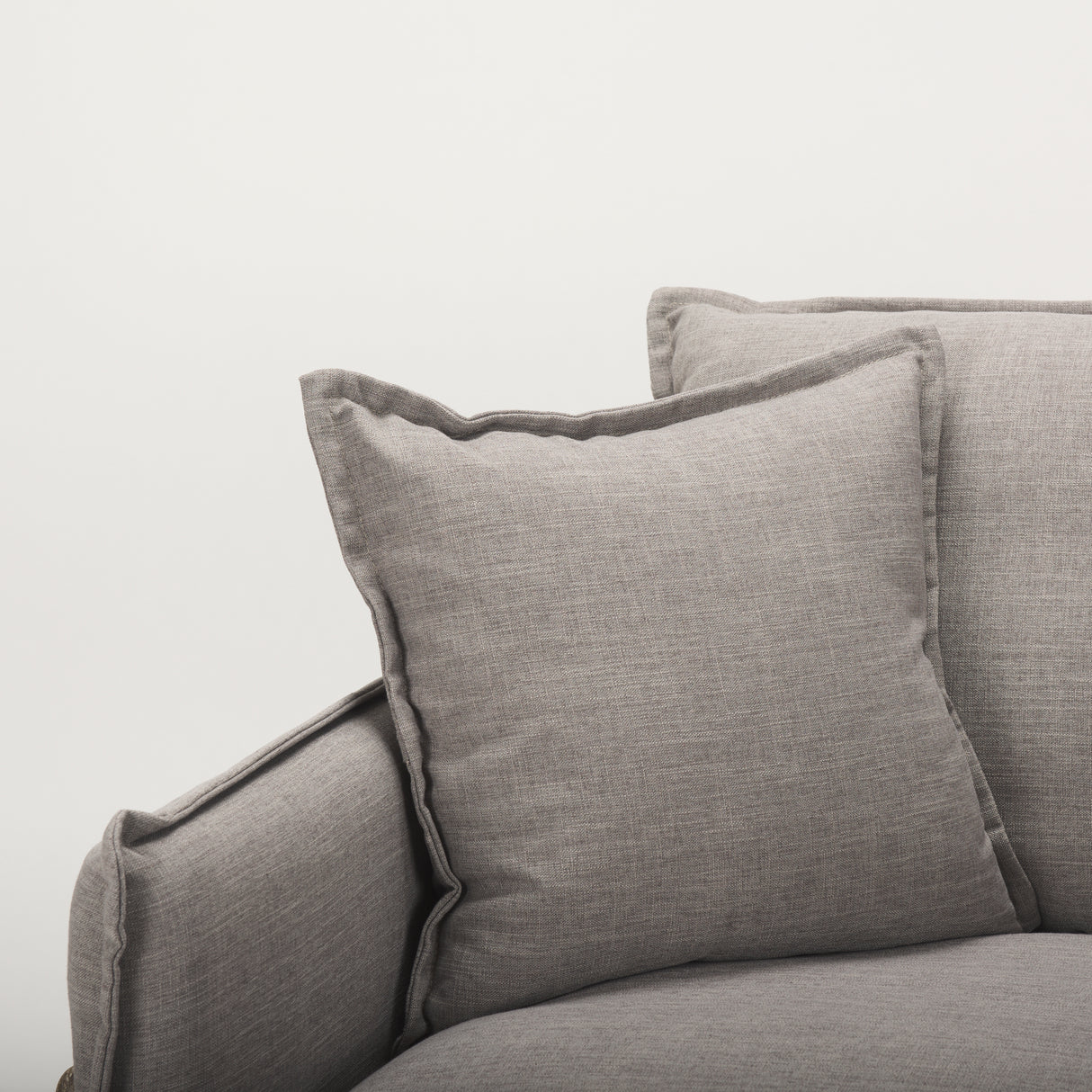 Roy II Flint Gray Upholstered and Brown Wood Frame Arm Chair from Mercana - Luna Furniture