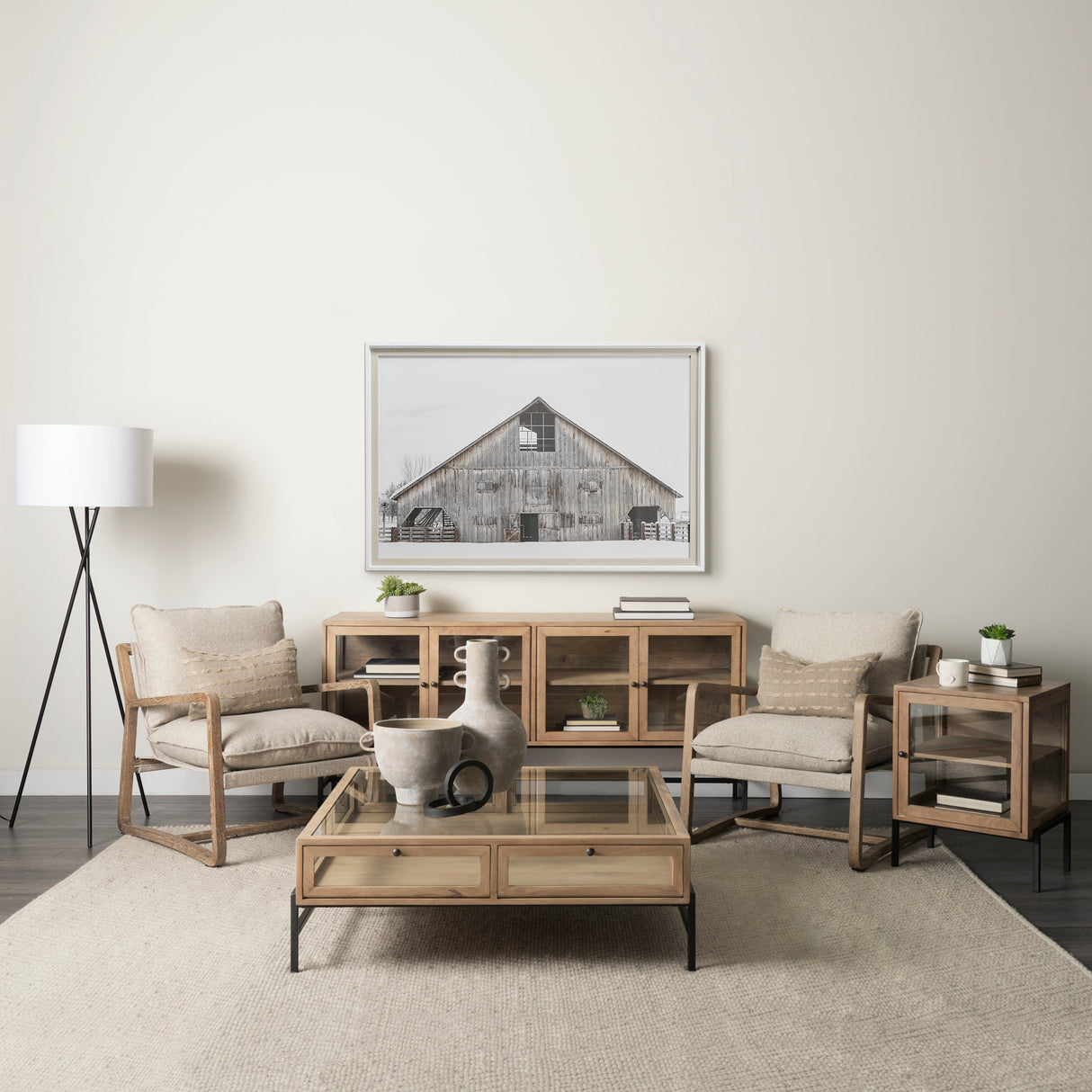 AWHC Barn 1 by Chris Dunker a Framed Photo Art Print Matted under Glass from Mercana - Luna Furniture