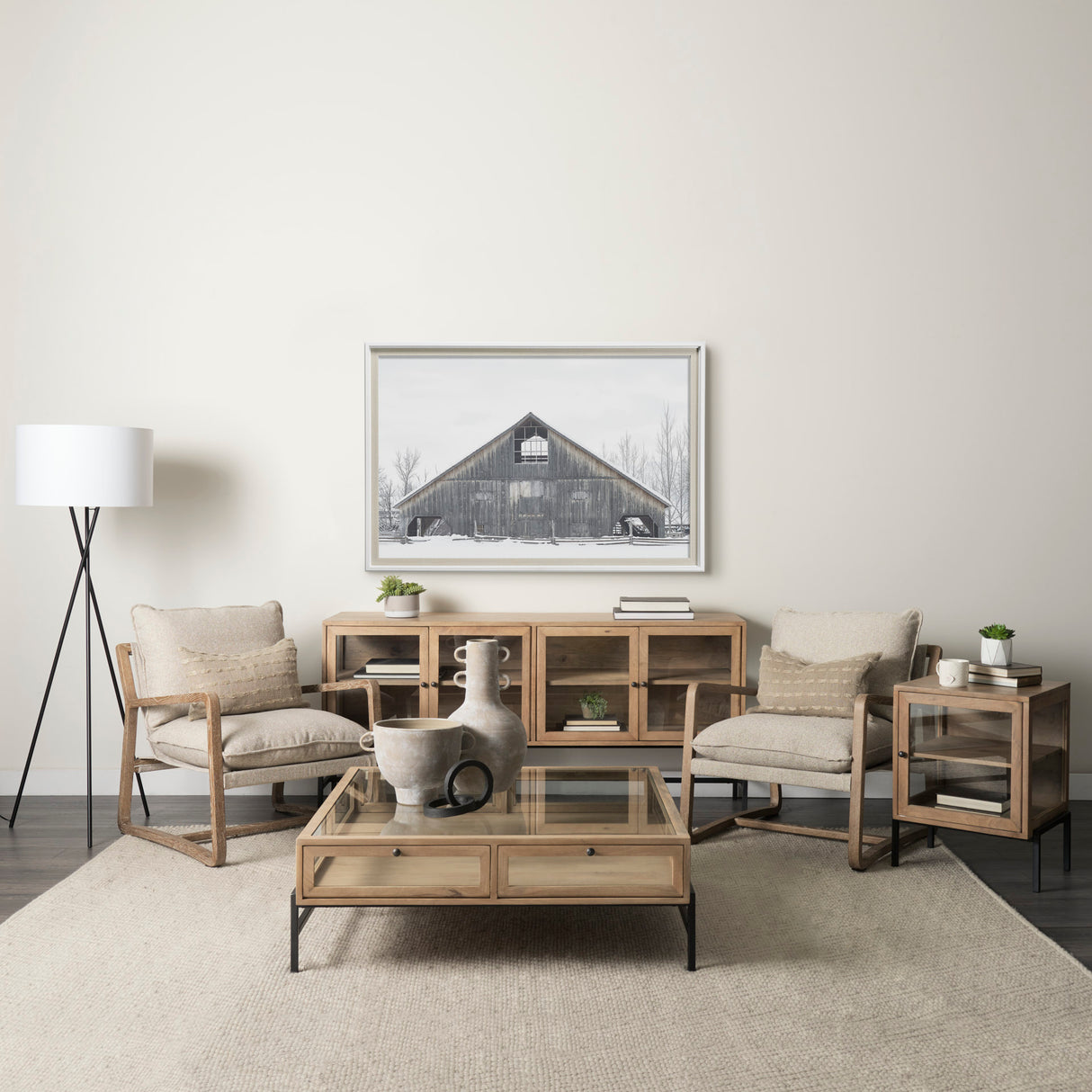 AWHC Barn 2 by Chris Dunker a Framed Photo Art Print Matted under Glass from Mercana - Luna Furniture