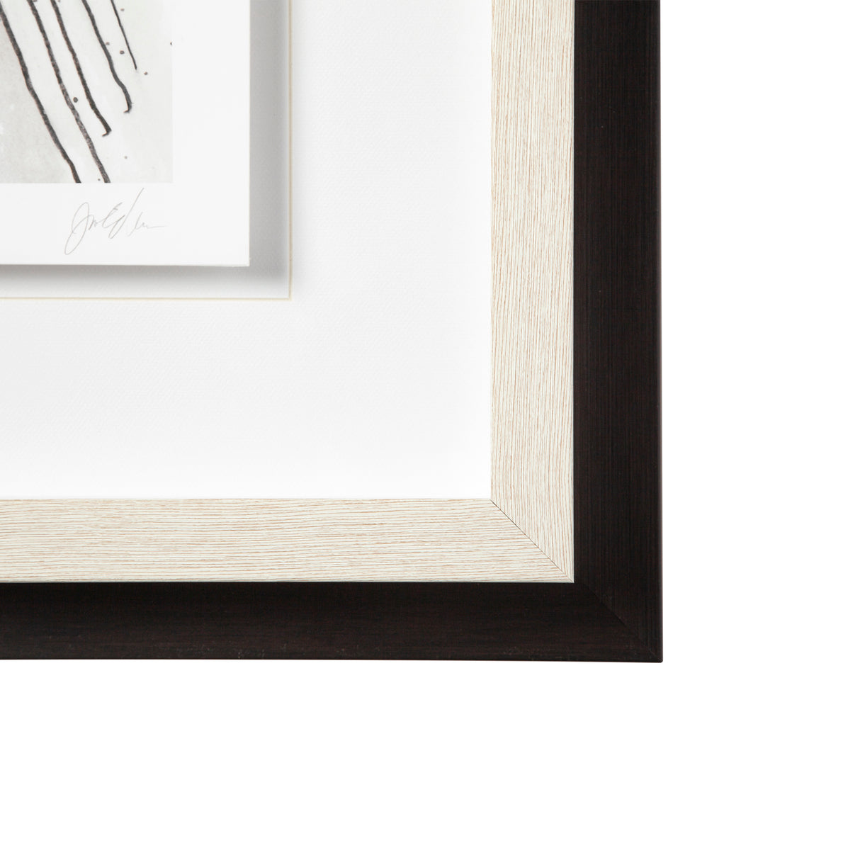 Custom Abstract Logic III by June Vess a Framed Art Print Matted under Glass from Mercana - Luna Furniture