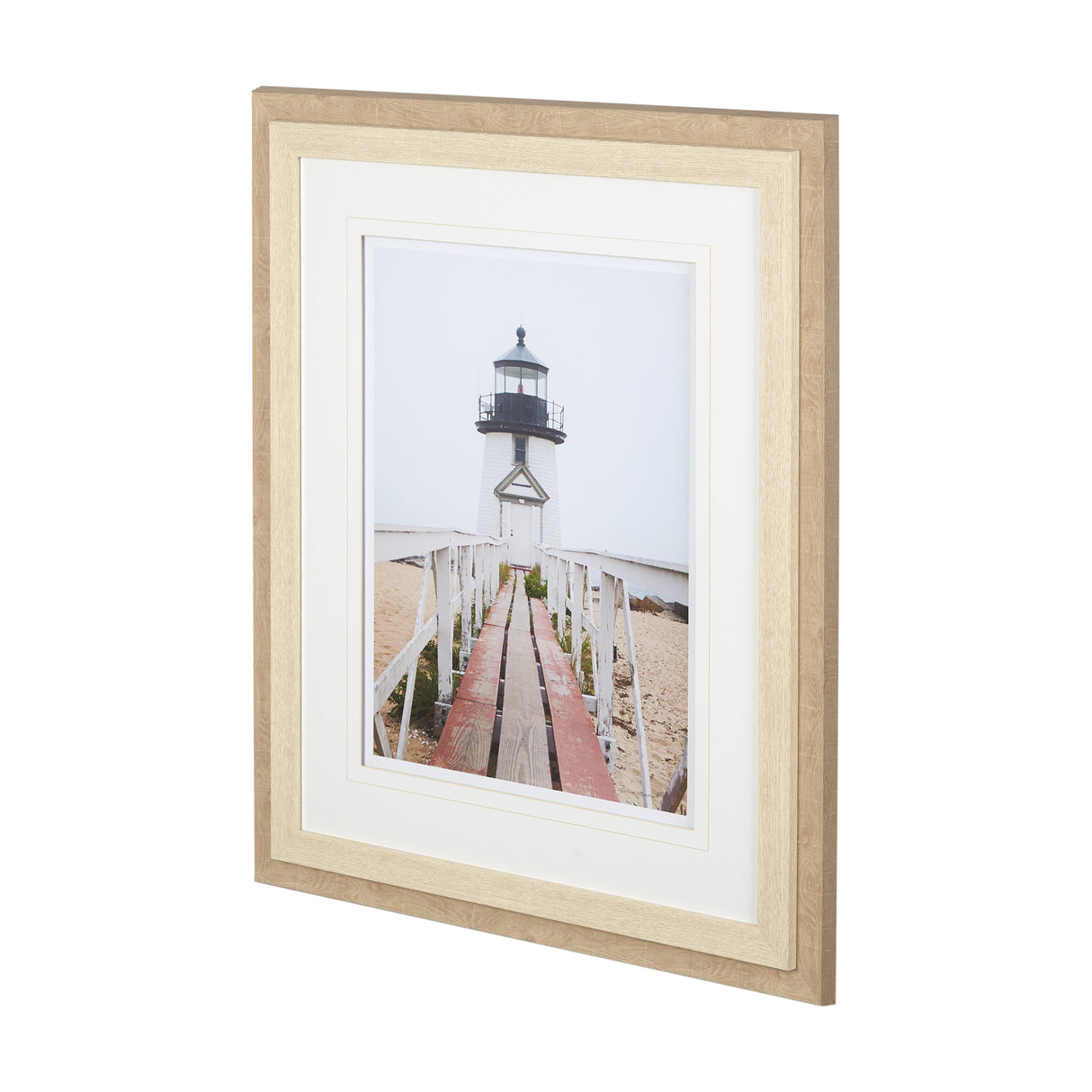 Brant Point Lighthouse by Mercana Studio a Framed Photo Art Print Matted under Glass from Mercana - Luna Furniture