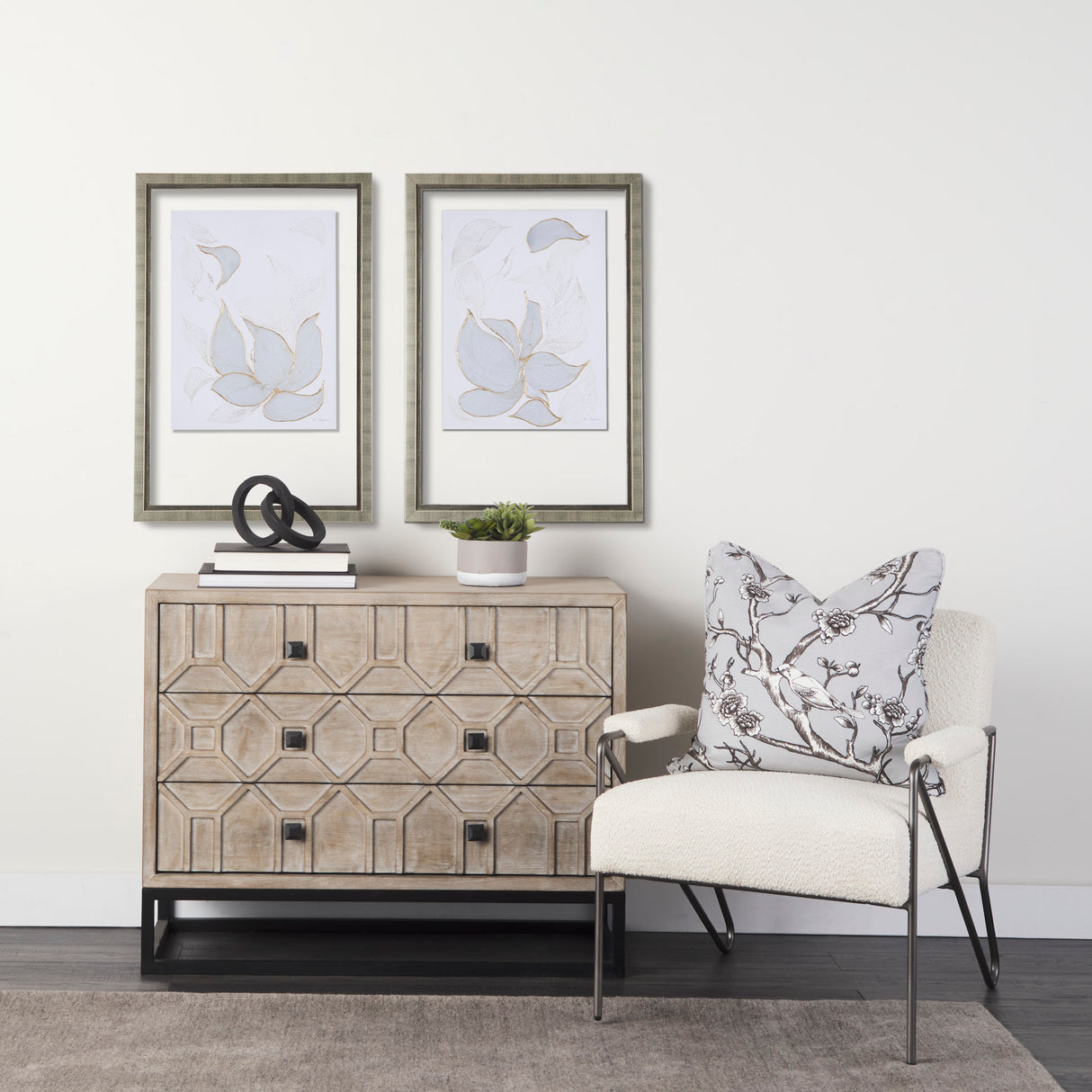 Interplay I by Mercana Studio a Hand Embellished Textured Framed Art Print Matted under Glass from Mercana - Luna Furniture