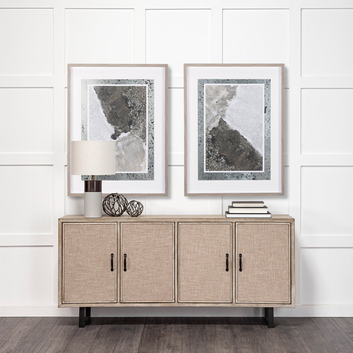 Mudslide IV by Mercana Studio a Hand Embellished Textured Framed Art Print Matted under Glass from Mercana - Luna Furniture