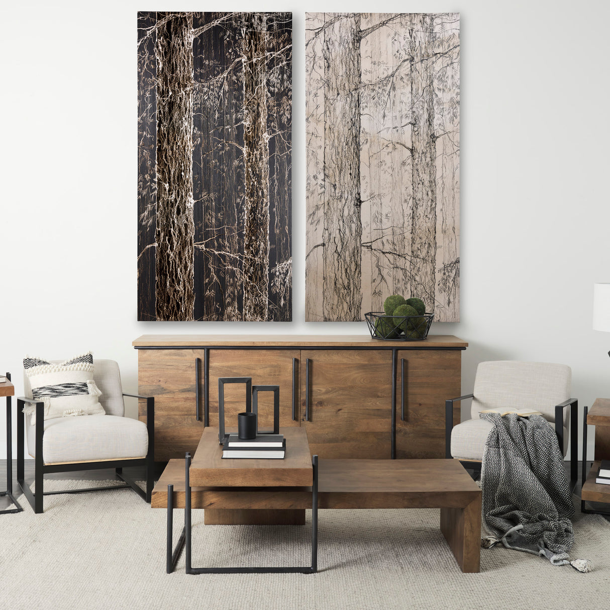Forest I by Natali a Hand Embellished Textured Canvas from Mercana - Luna Furniture