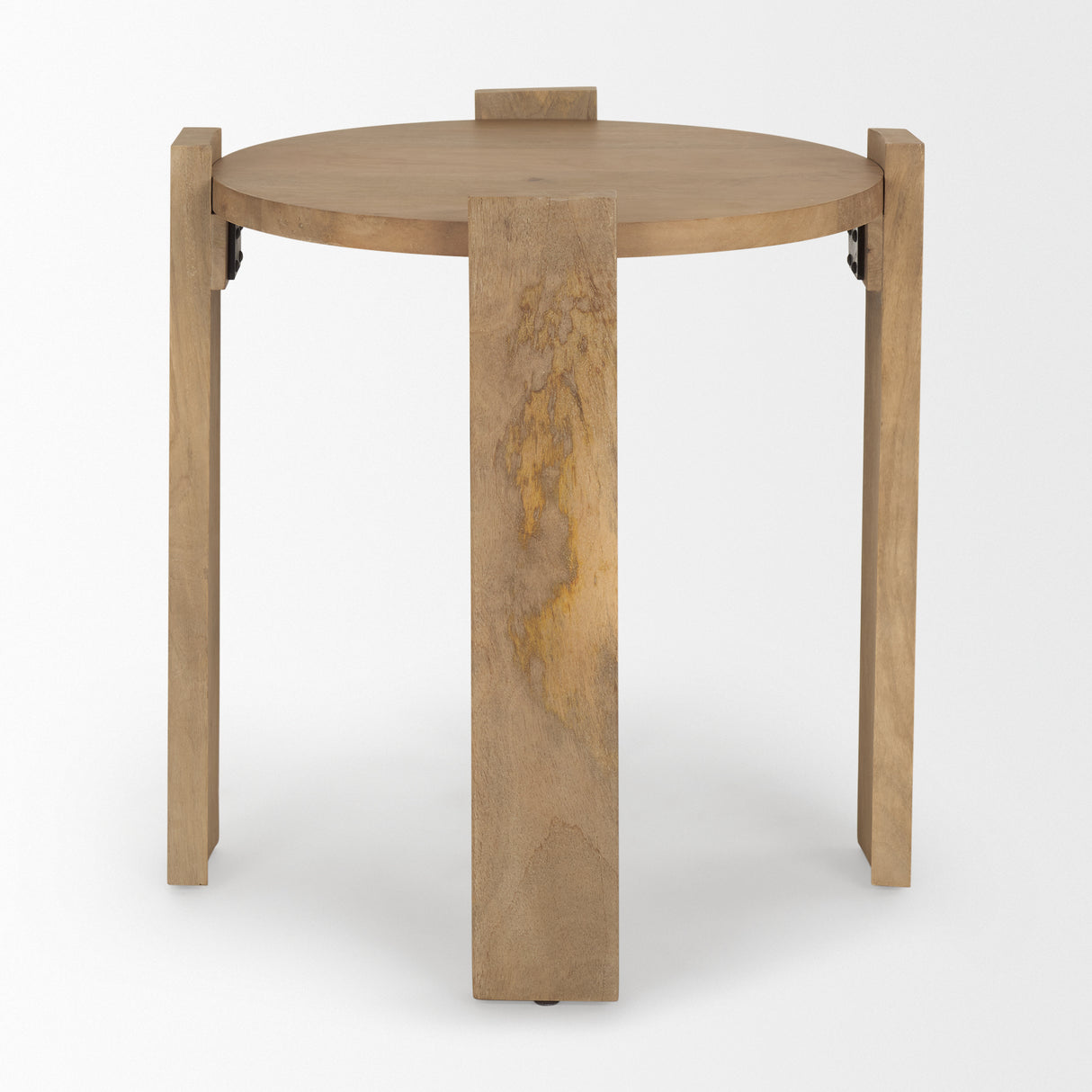Evelyn Light Brown Round End/Side Table from Mercana - Luna Furniture
