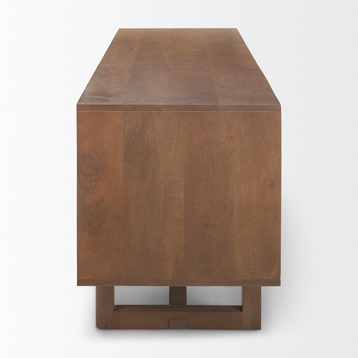 Grier 65" Medium Brown Wood W/ Cane Media Console from Mercana - Luna Furniture