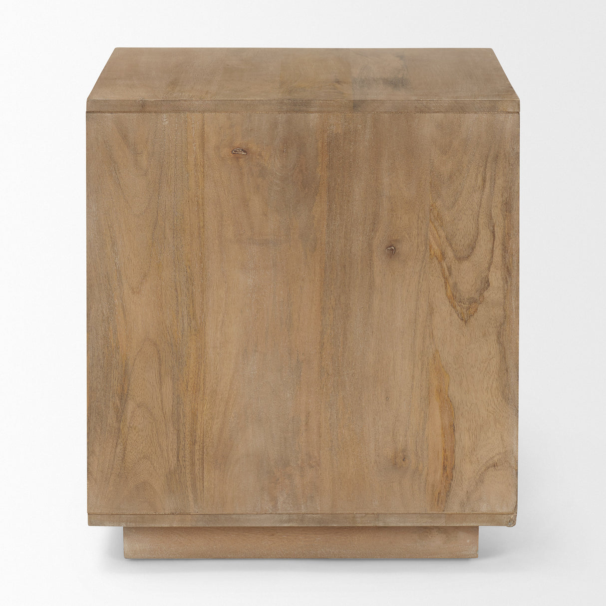 Grier Light Brown Wood w/ Cane End Table from Mercana - Luna Furniture
