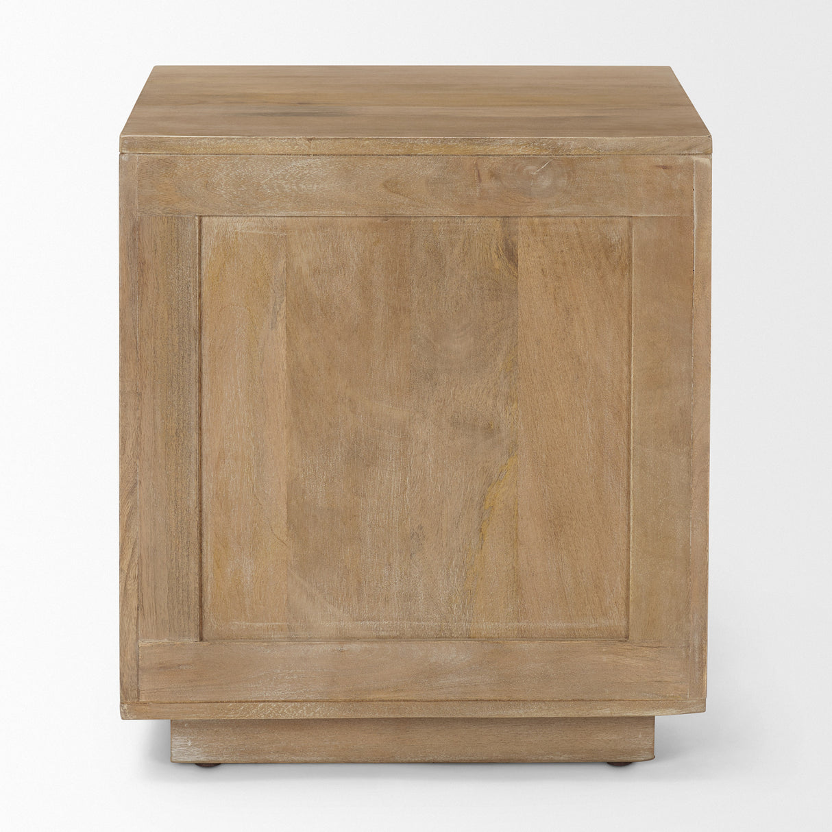 Grier Light Brown Wood w/ Cane End Table from Mercana - Luna Furniture