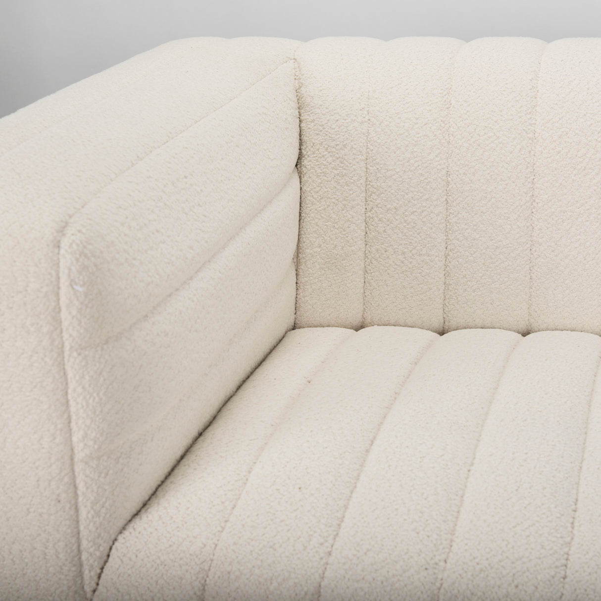Ricciardo Cream Boucle 3-Seater Sofa from Mercana - Luna Furniture