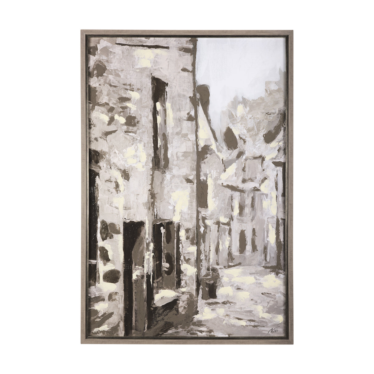 Old Lane I by Mercana Studio a Hand Embellished Textured Framed Art Print from Mercana - Luna Furniture