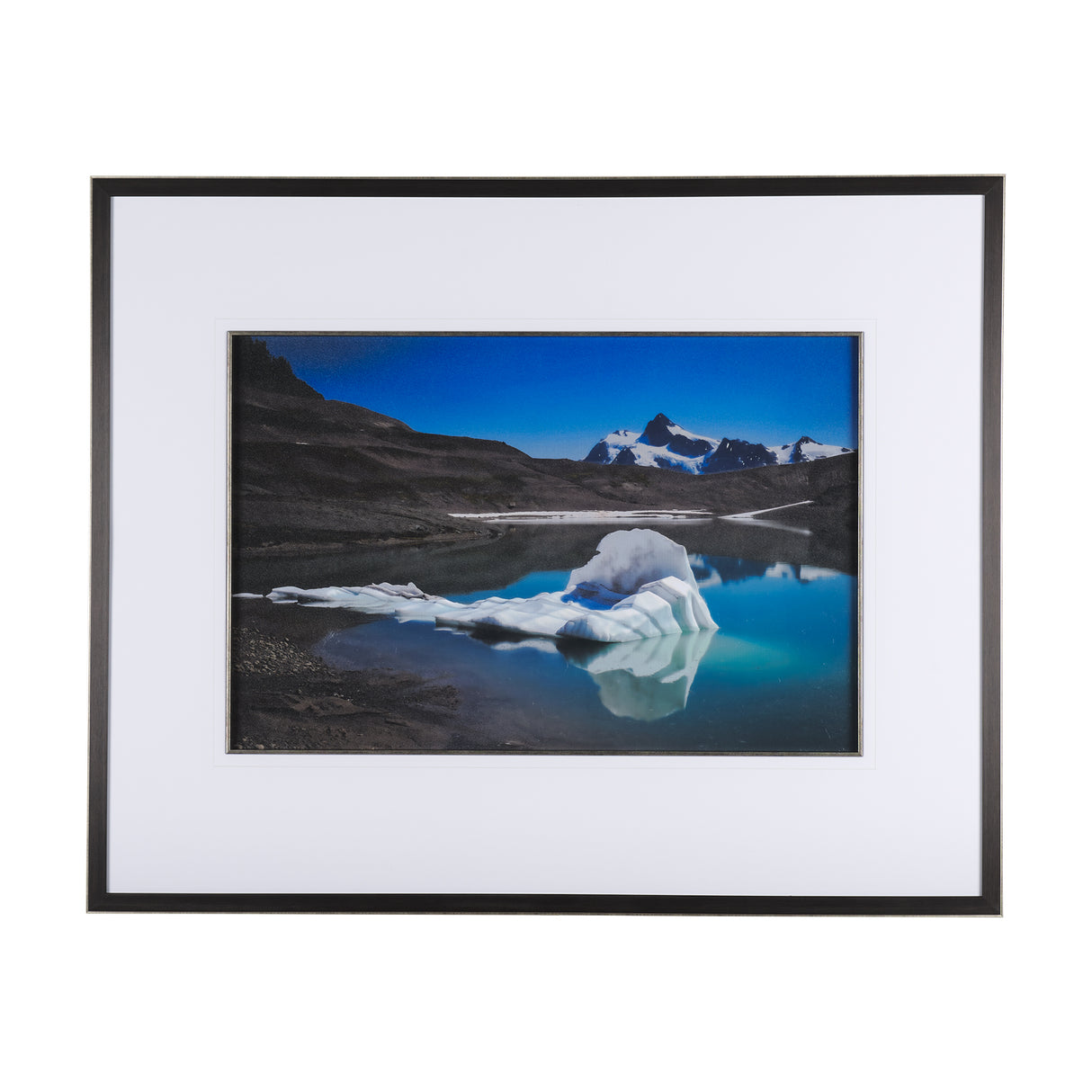 Mountain Top Thaw by Chad Mackay a Hand Embellished Textured Framed Photo Art Print Matted under Gla from Mercana - Luna Furniture