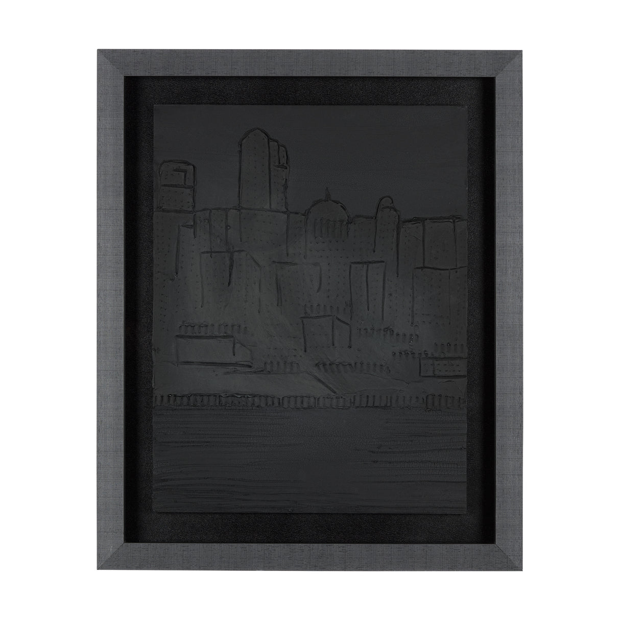 Shadow of the City I by Mercana Studio Hand Embellished Textured Framed Art Print Matted under Glass from Mercana - Luna Furniture