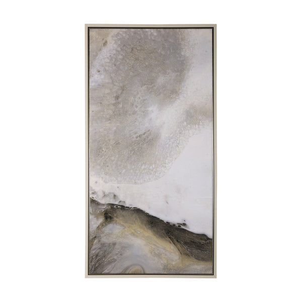 Sandy Waves I by Mercana Studio a Hand Embellished Textured Framed Canvas