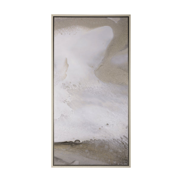Sandy Waves III by Mercana Studio a Hand Embellished Textured Framed Canvas