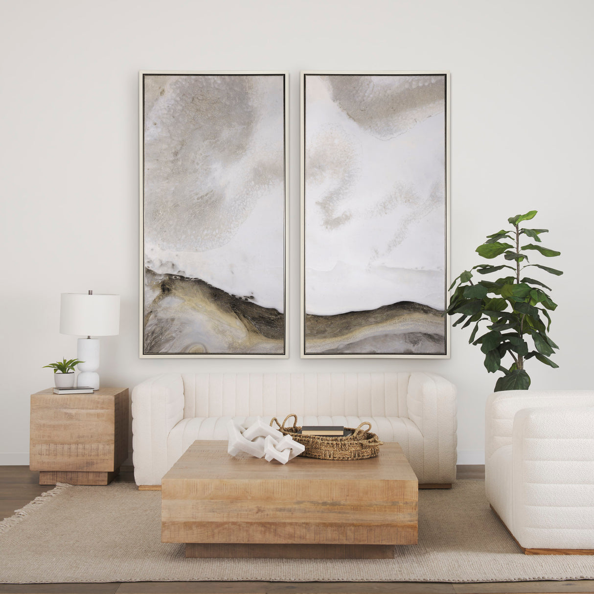 Sandy Waves I by Mercana Studio a Hand Embellished Textured Framed Canvas from Mercana - Luna Furniture