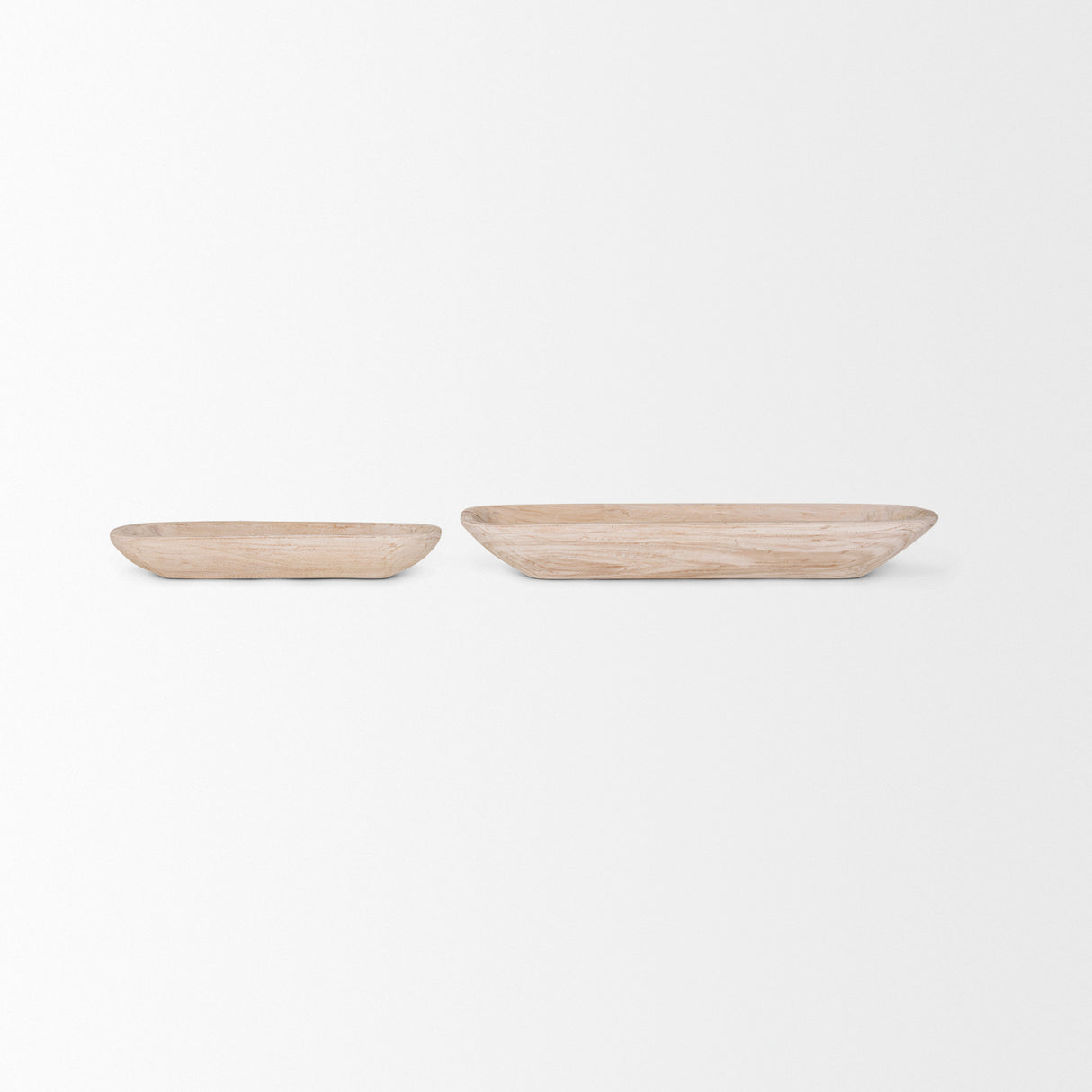 Athena Set of 2 Extra Large Light-Wash Reclaimed Wood Trays from Mercana - Luna Furniture