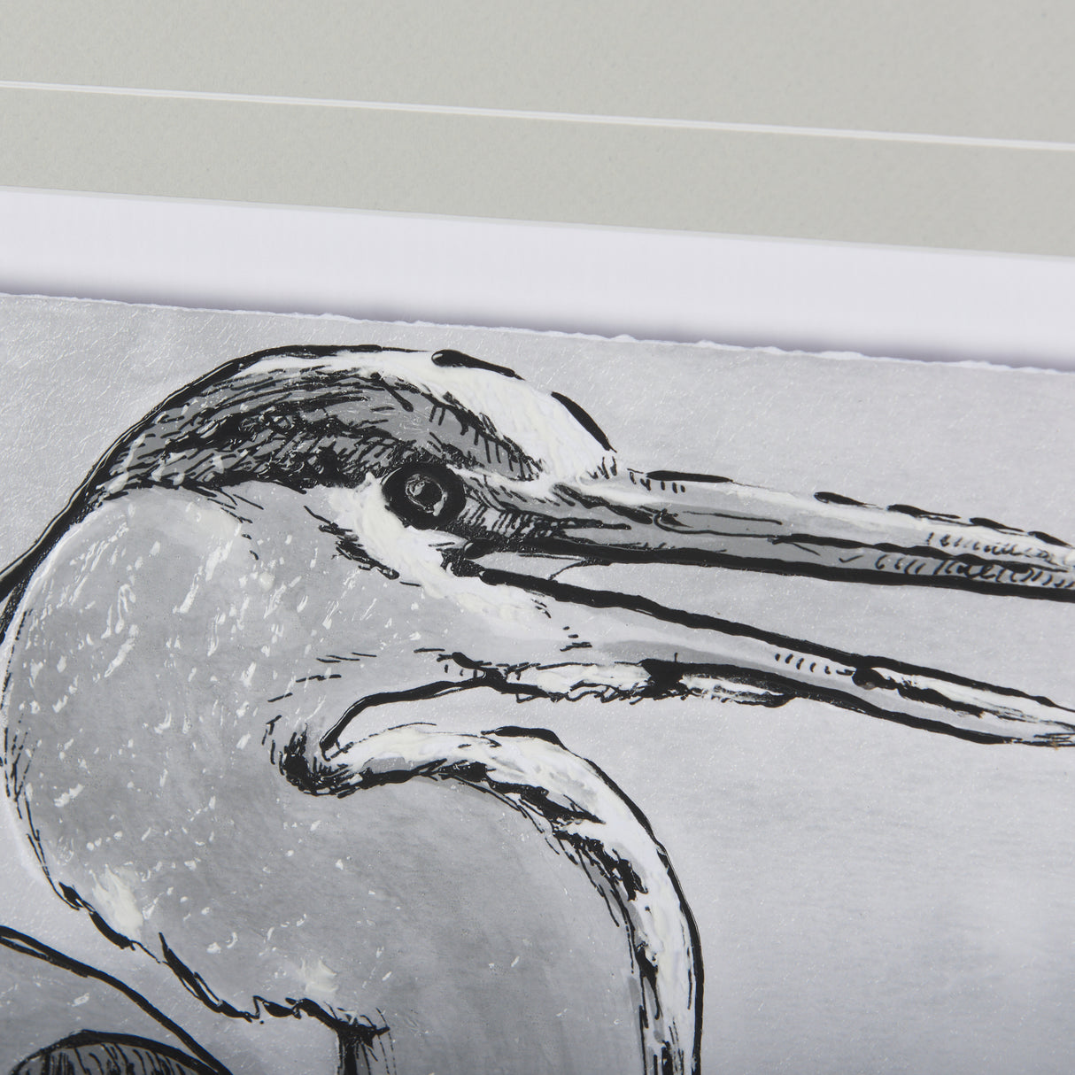 Bird Portrait Sketch I by Mercana Studio Hand Embellished Framed Art Print Matted under Glass from Mercana - Luna Furniture