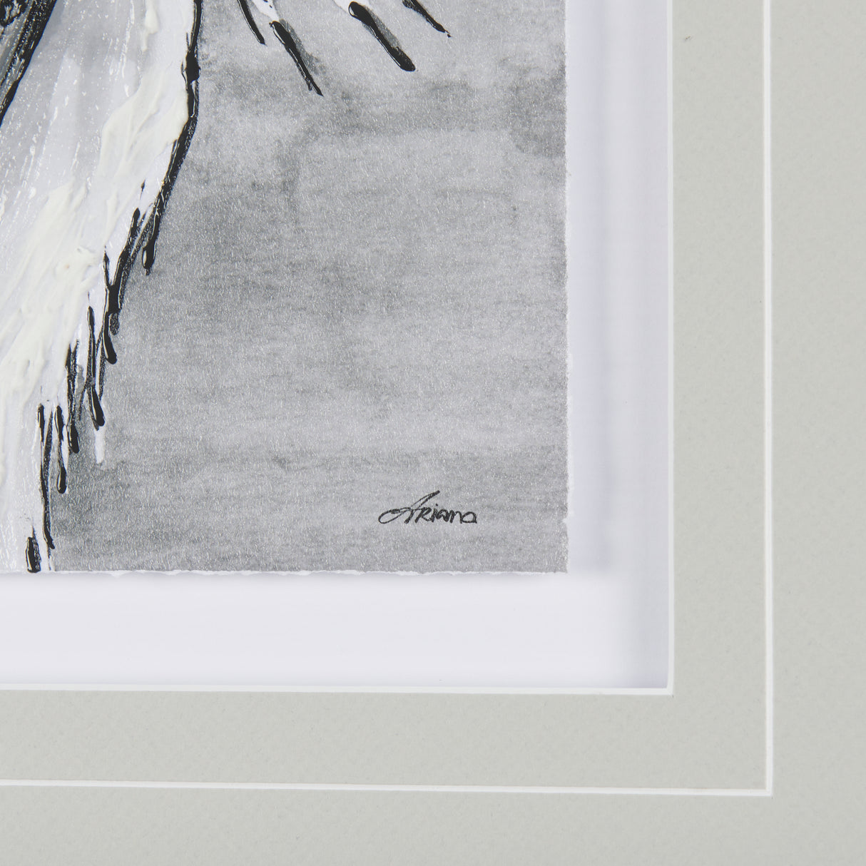 Bird Portrait Sketch II by Mercana Studio Hand Embellished Framed Art Print Matted under Glass from Mercana - Luna Furniture