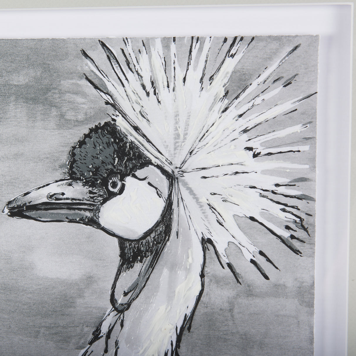 Bird Portrait Sketch II by Mercana Studio Hand Embellished Framed Art Print Matted under Glass from Mercana - Luna Furniture