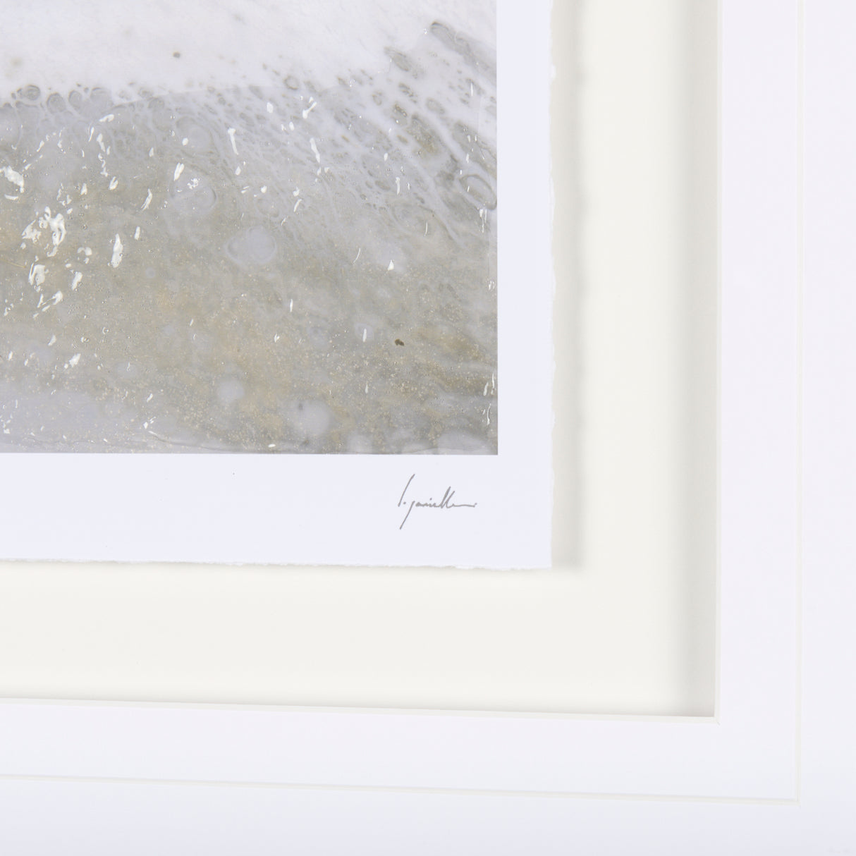 Sandy Waves III by Mercana Studio a Hand Embellished Textured Framed Art Print Matted under Glass from Mercana - Luna Furniture