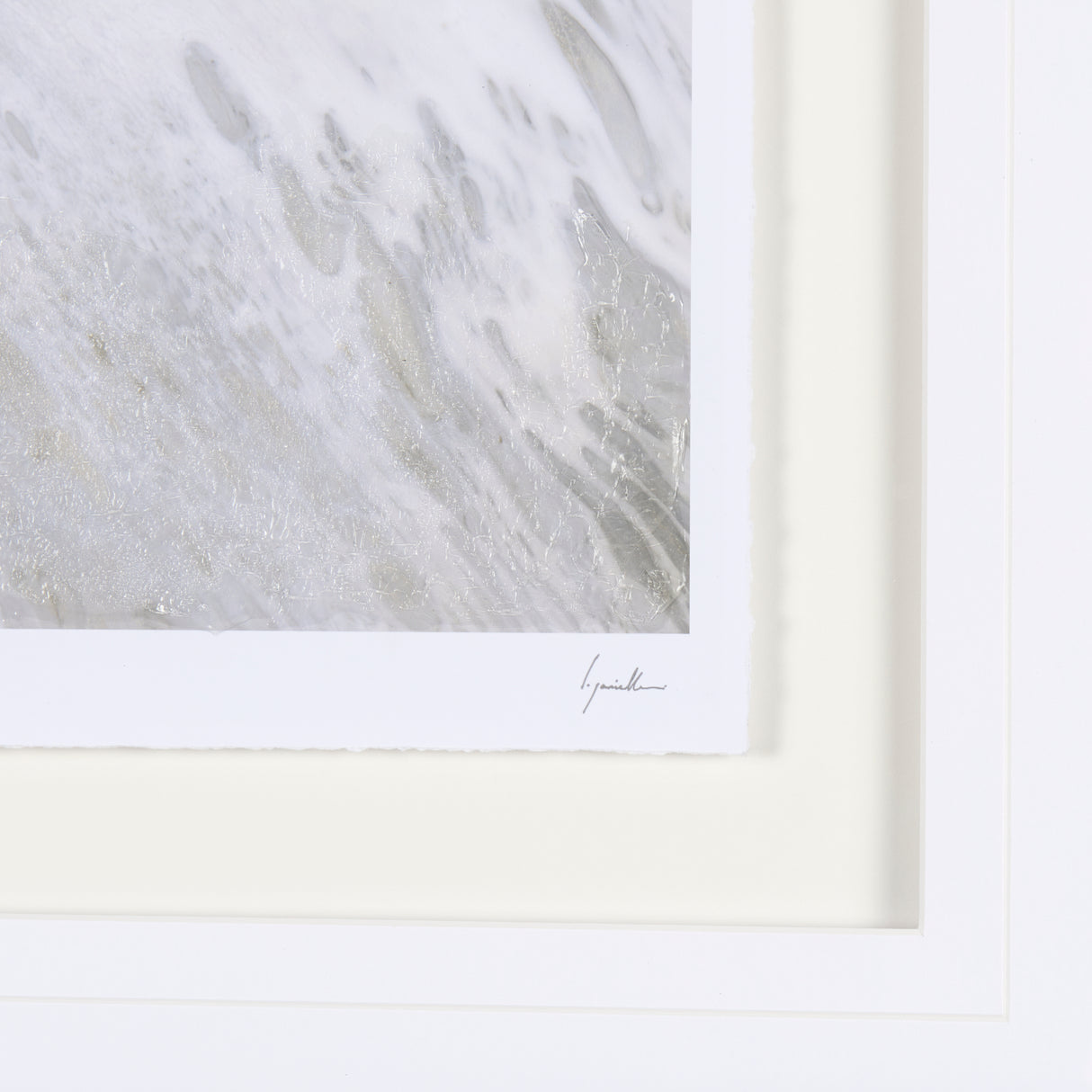Sandy Waves IV by Mercana Studio a Hand Embellished Textured Framed Art Print Matted under Glass from Mercana - Luna Furniture