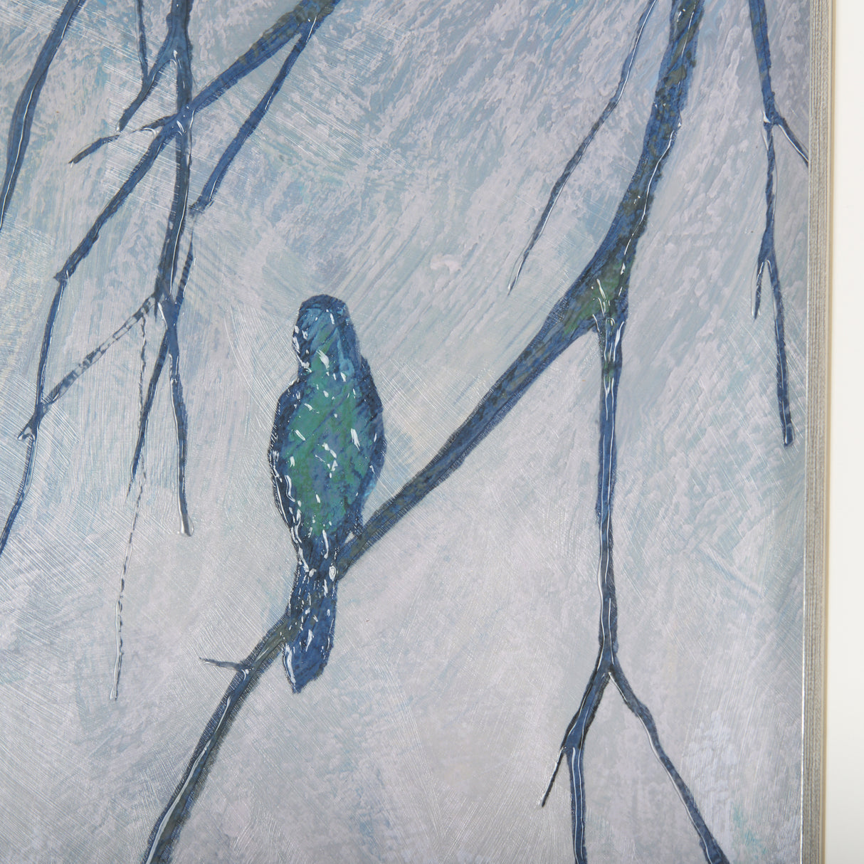Bird Song I by Mercana Studio a Hand Embellished Textured Framed Art Print Matted under Glass from Mercana - Luna Furniture