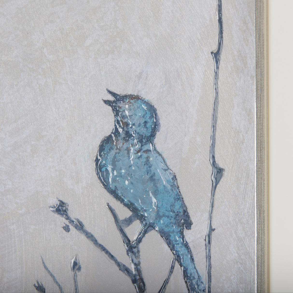 Bird Song II by Mercana Studio a Hand Embelished Textured Framed Art Print Matted under Glass from Mercana - Luna Furniture