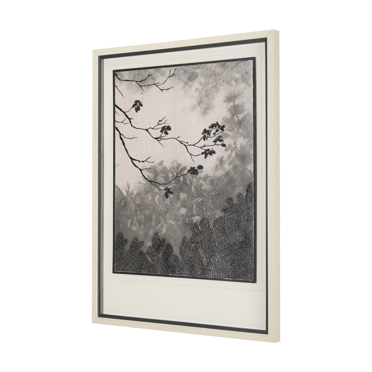 Leafy Shade I by Mercana Studio a Hand Embellished Textured Framed Art Print Matted under Glass from Mercana - Luna Furniture