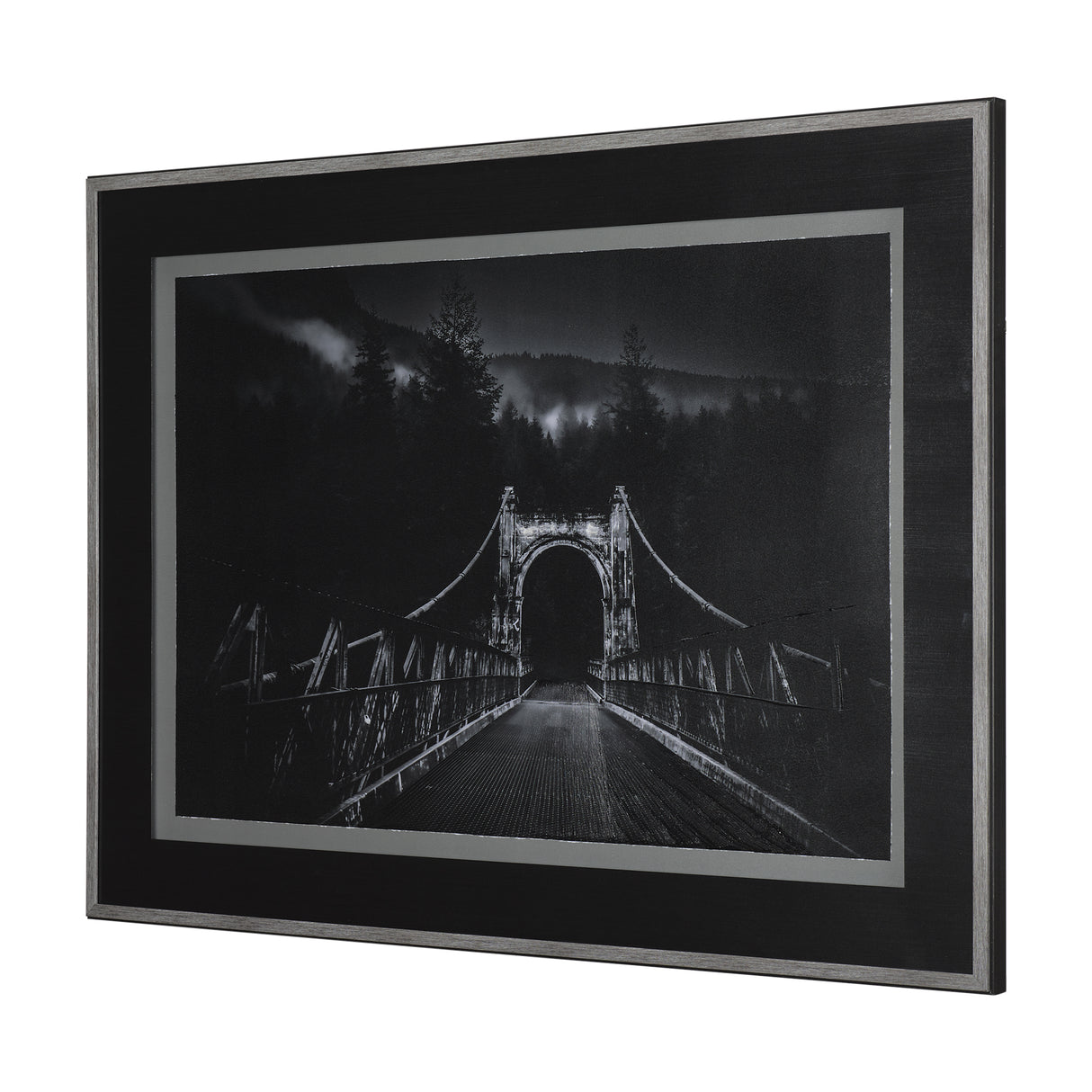 Alexandra Bridge by Chad Mackay a Hand Embellished Textured Framed Photo Art Print Matted under Glas from Mercana - Luna Furniture