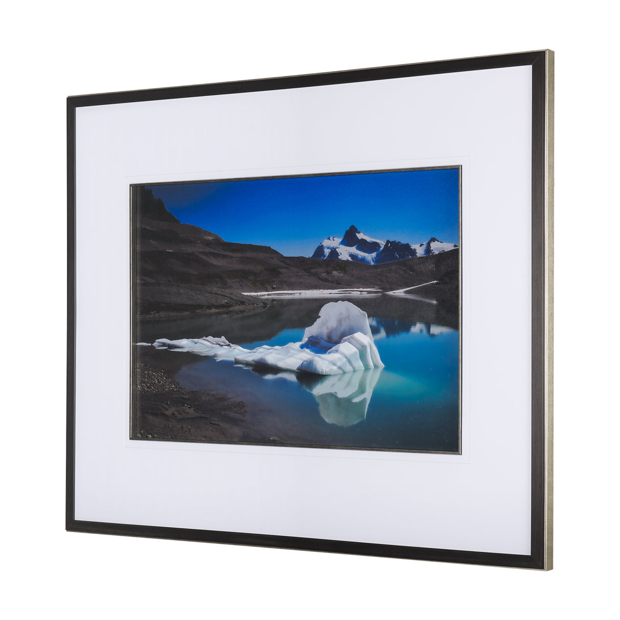 Mountain Top Thaw by Chad Mackay a Hand Embellished Textured Framed Photo Art Print Matted under Gla from Mercana - Luna Furniture