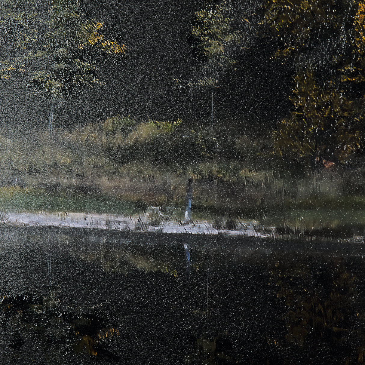 Water's Reflection-R by Chad Mackay a Hand Embellished Textured Framed Art Print Matted under Glass from Mercana - Luna Furniture