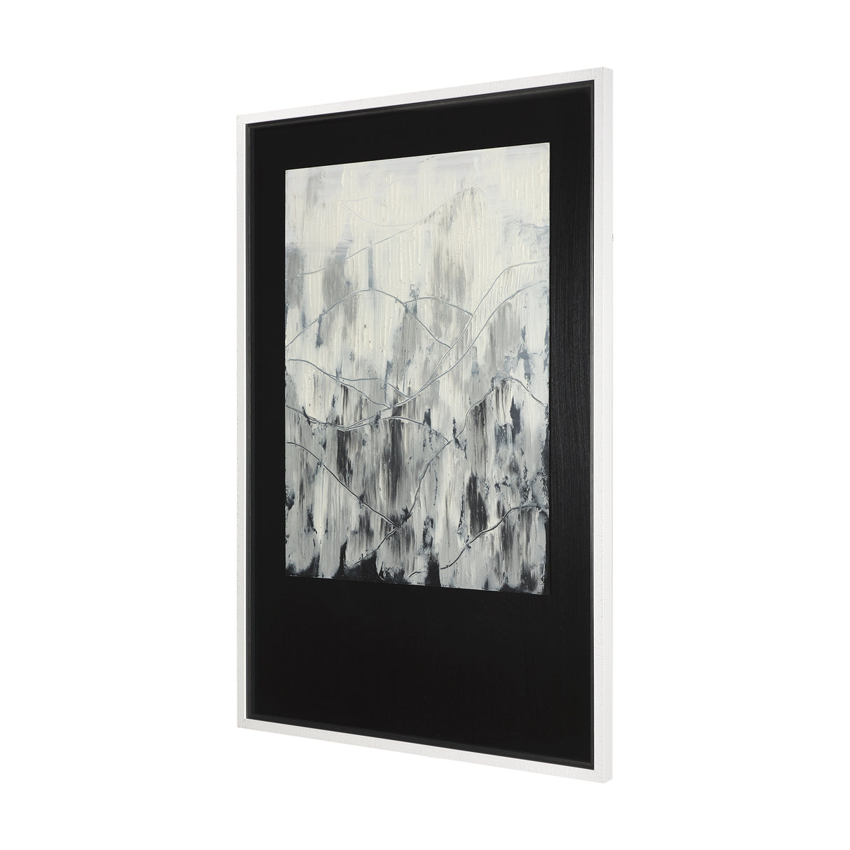 Mountain Shades I by Mercana Studio a Hand Embellished Textured Framed Art Print Matted under Glass from Mercana - Luna Furniture