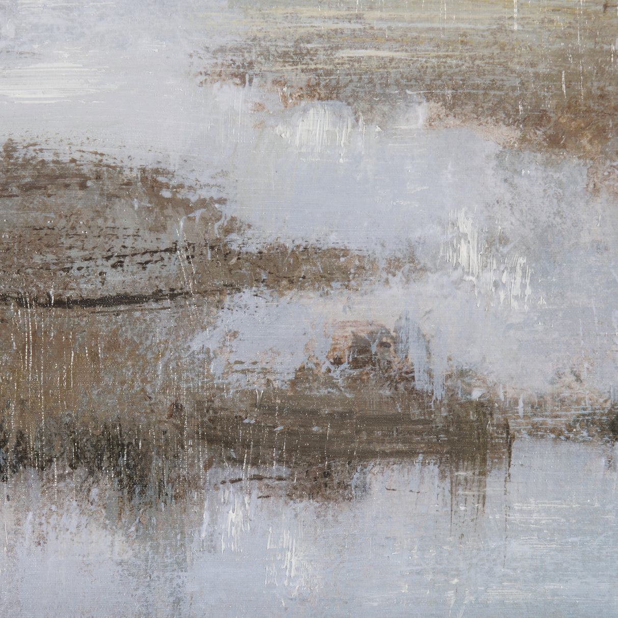 Morning Mist by Mercana Studio a Hand Embellished Textured Framed Canvas from Mercana - Luna Furniture