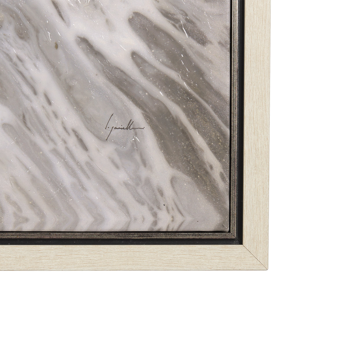 Sandy Waves IV by Mercana Studio a Hand Embellished Textured Framed Canvas from Mercana - Luna Furniture