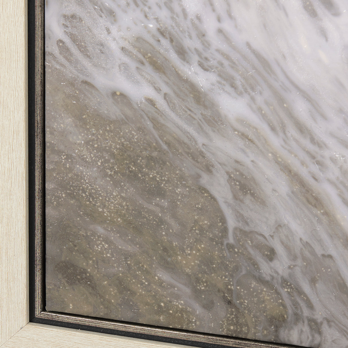 Sandy Waves IV by Mercana Studio a Hand Embellished Textured Framed Canvas from Mercana - Luna Furniture