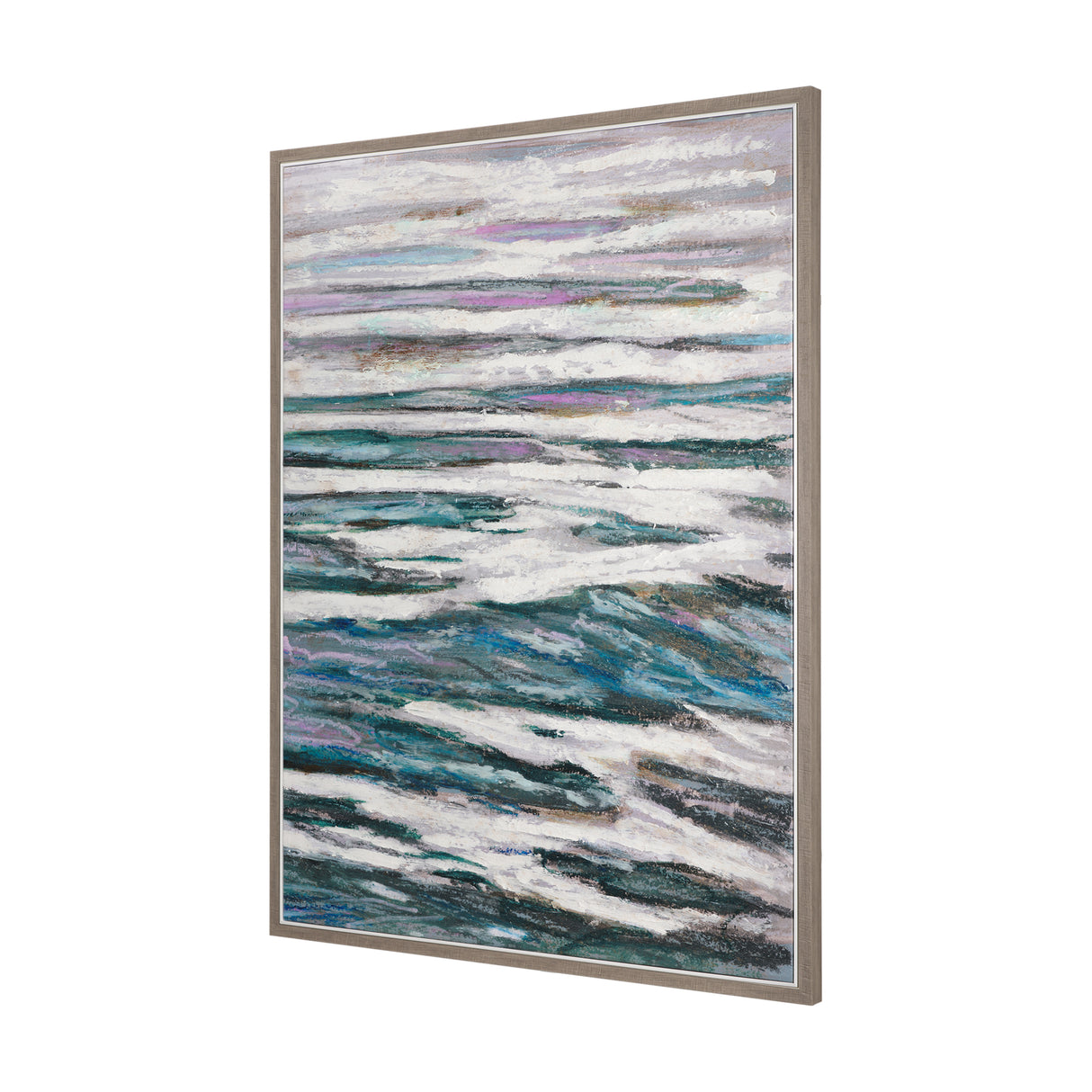 Sunshine Glare on The Waves II by Mercana Studio a Hand Embellished Textured Framed Canvas from Mercana - Luna Furniture
