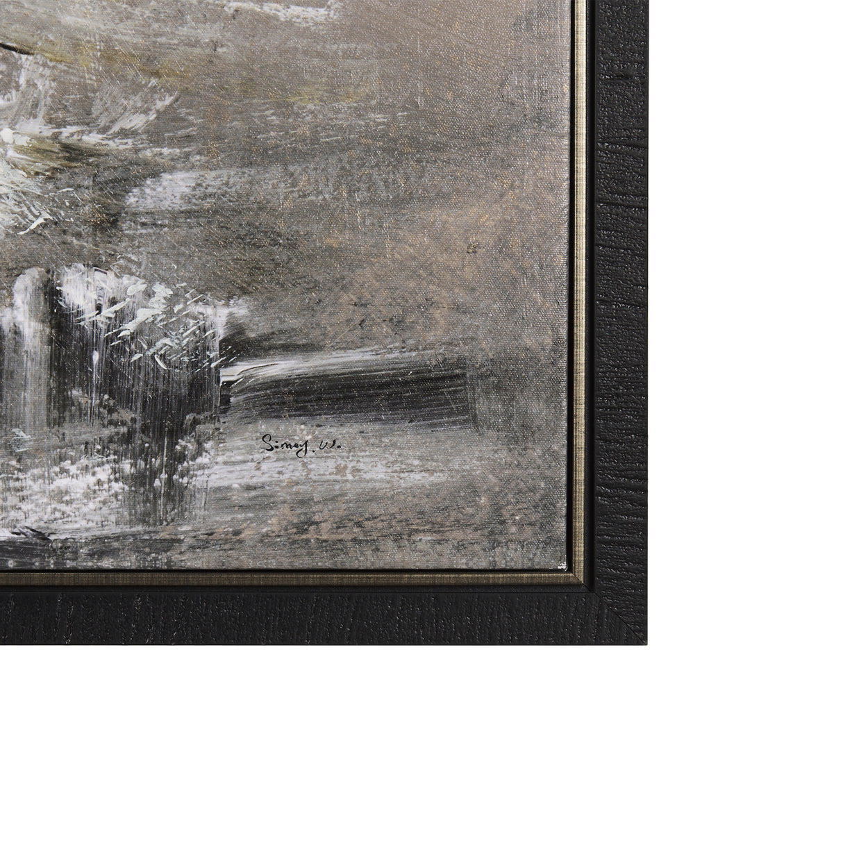 Bull by Mercana Studio a Hand Embellished Textured Framed Canvas from Mercana - Luna Furniture