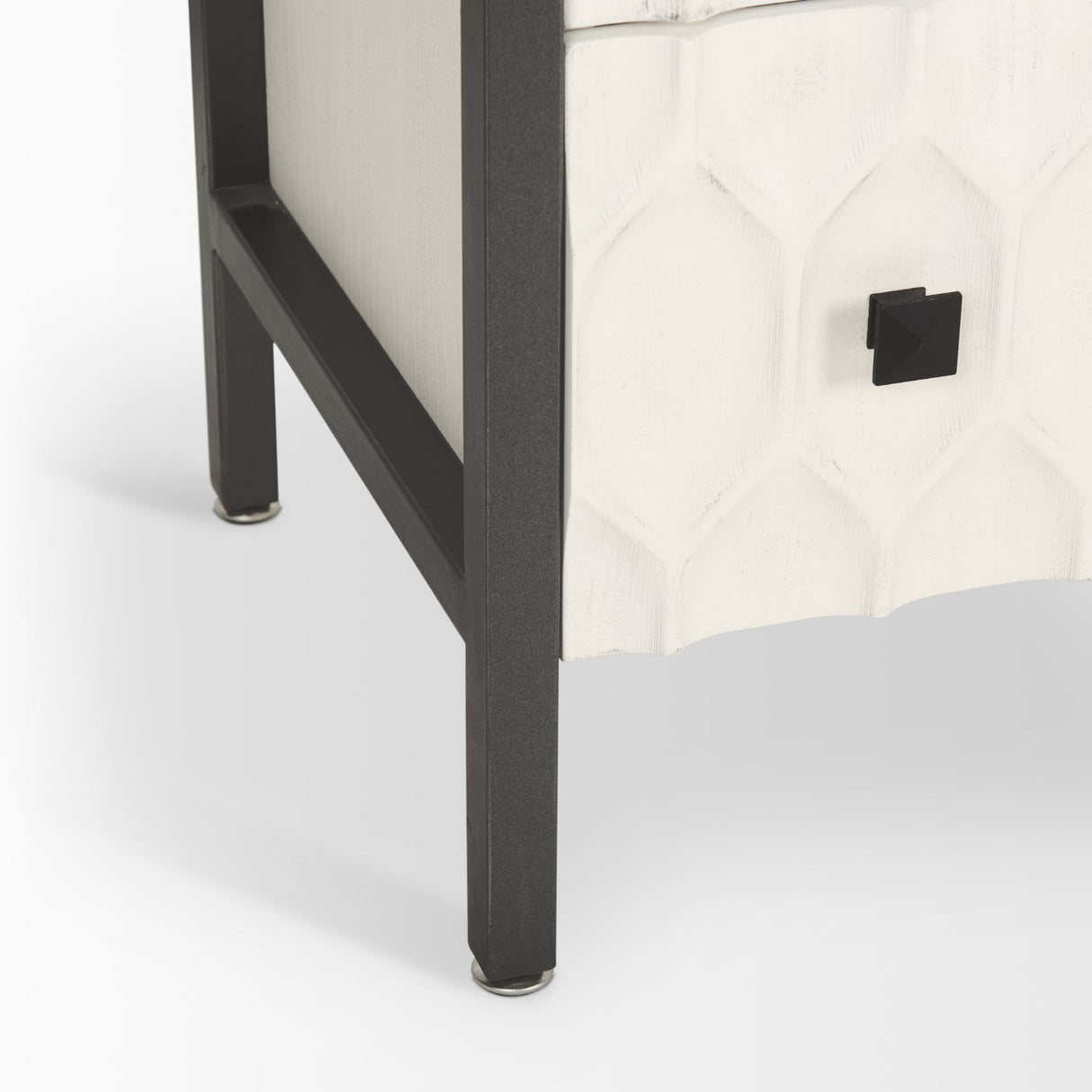 Savannah White Fir Veneer w/ Gray Metal 6-Drawer Sideboard from Mercana - Luna Furniture