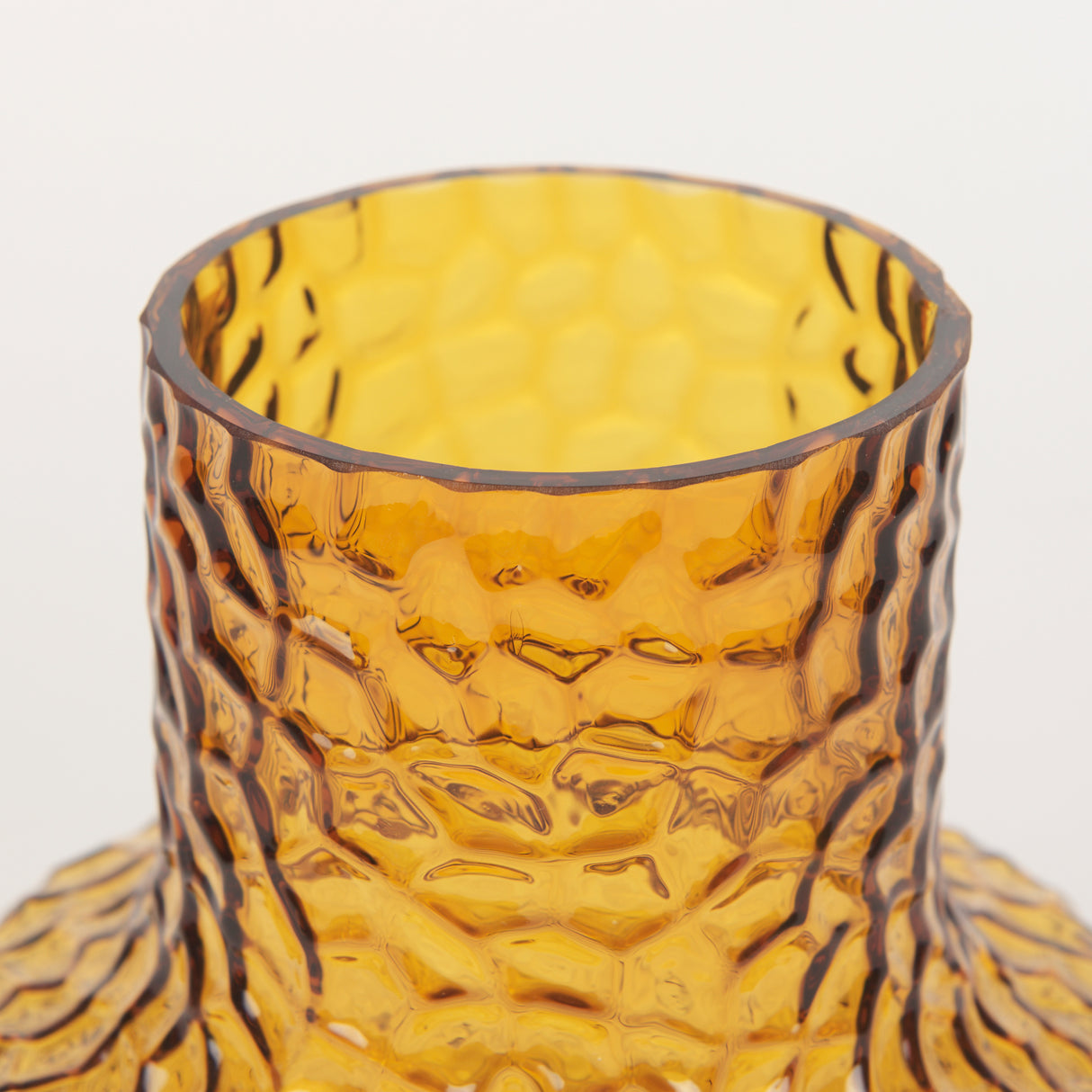 Jolene 7" Amber Waterglass Glass Vase from Mercana - Luna Furniture