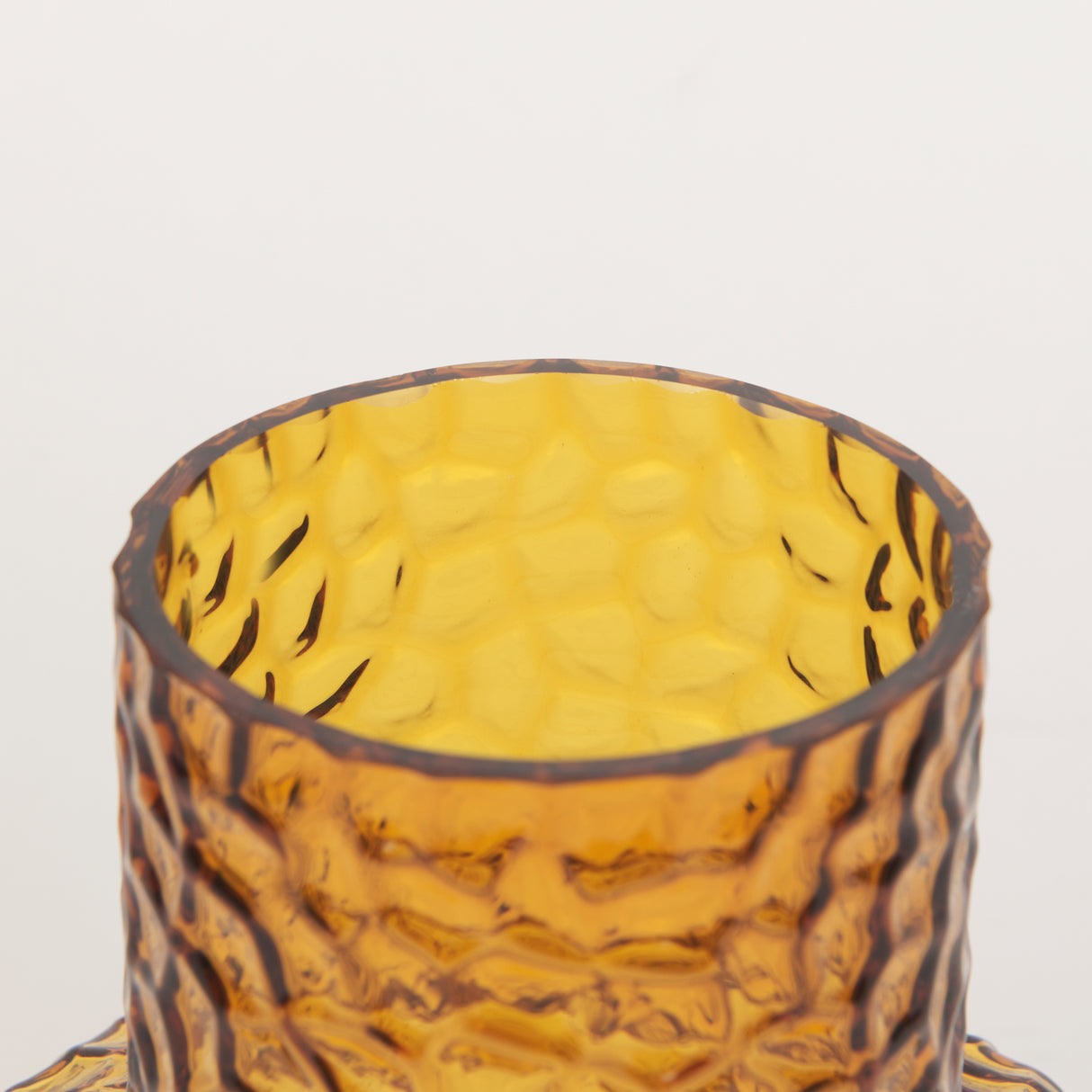 Jolene 7" Amber Waterglass Glass Vase from Mercana - Luna Furniture