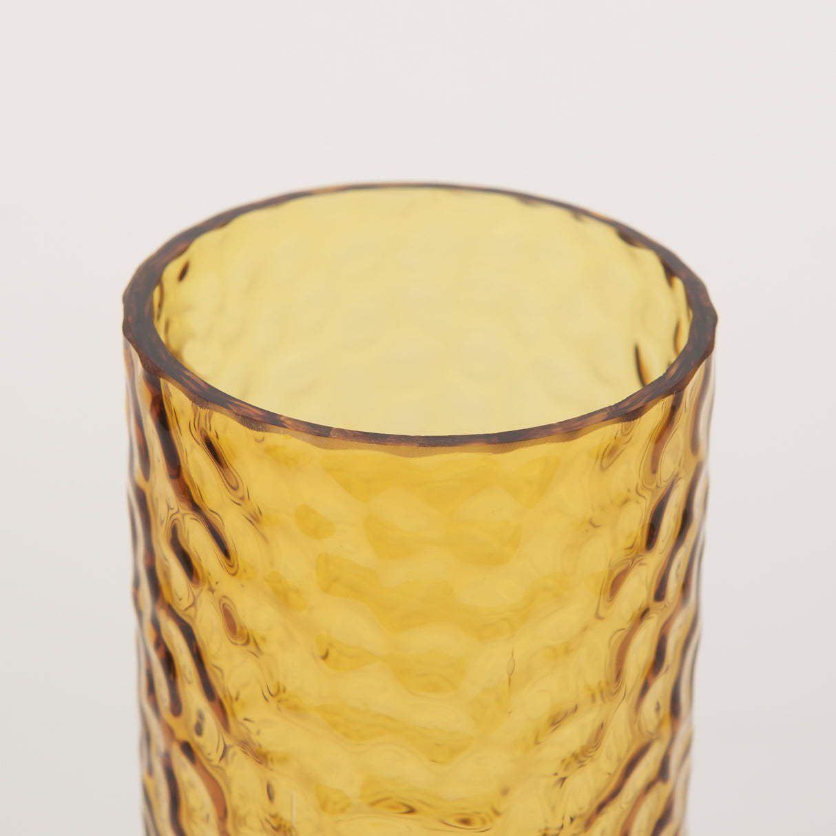 Jolene 11.8" Amber Waterglass Glass Vase from Mercana - Luna Furniture