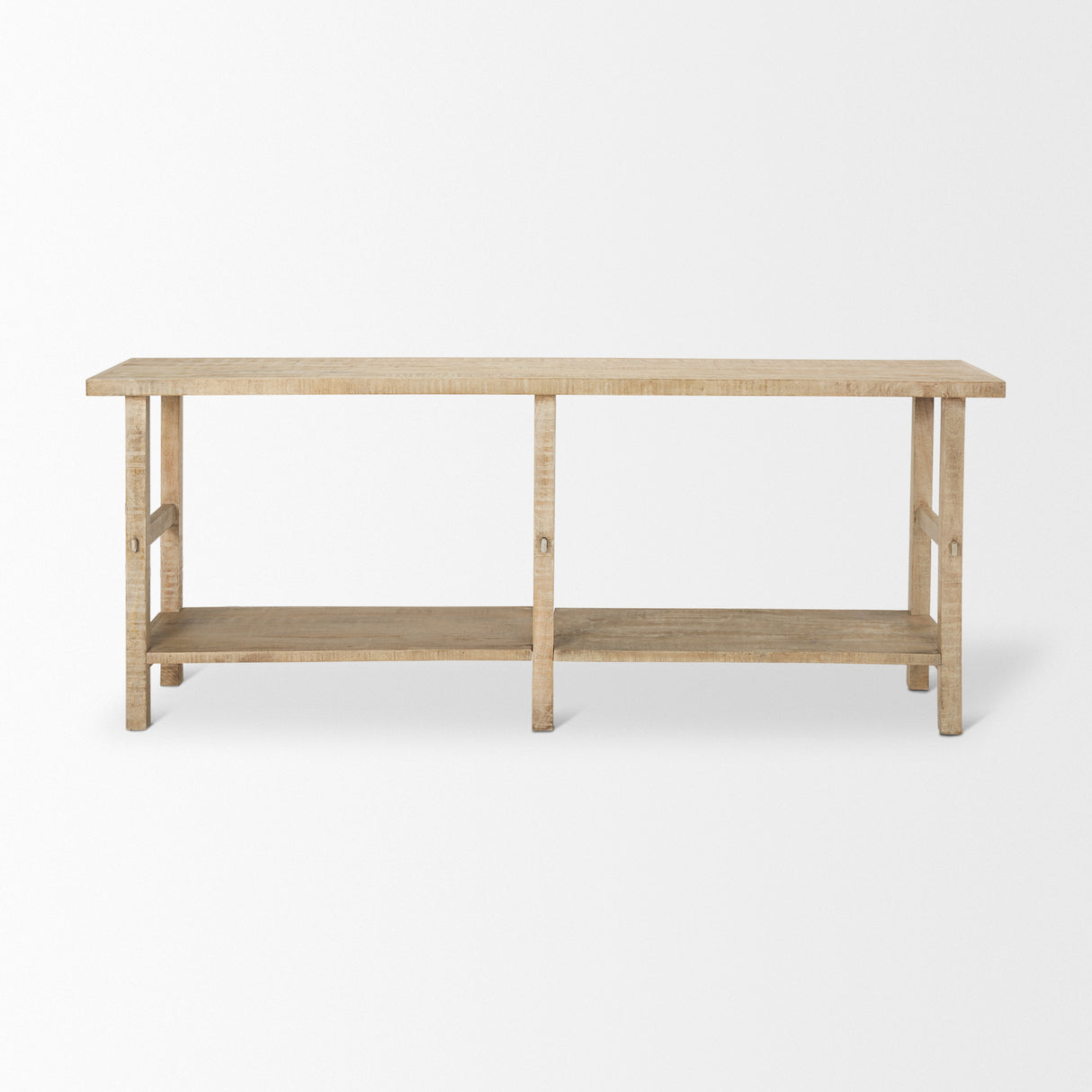 Rosie Large Blonde Wood Console Table from Mercana - Luna Furniture