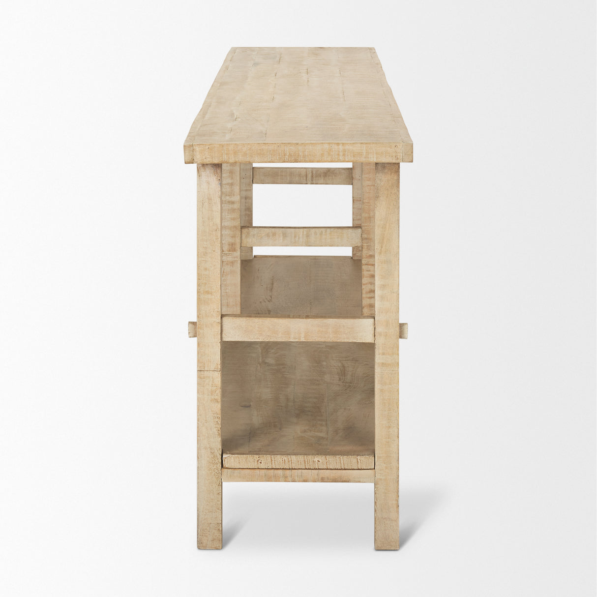 Rosie Large Blonde Wood Console Table from Mercana - Luna Furniture
