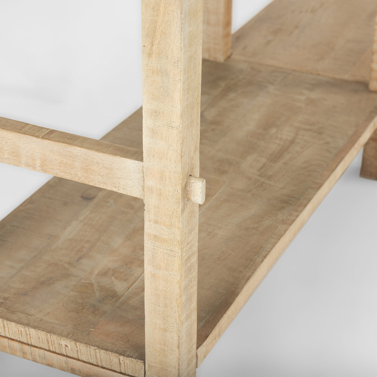 Rosie Large Blonde Wood Console Table from Mercana - Luna Furniture