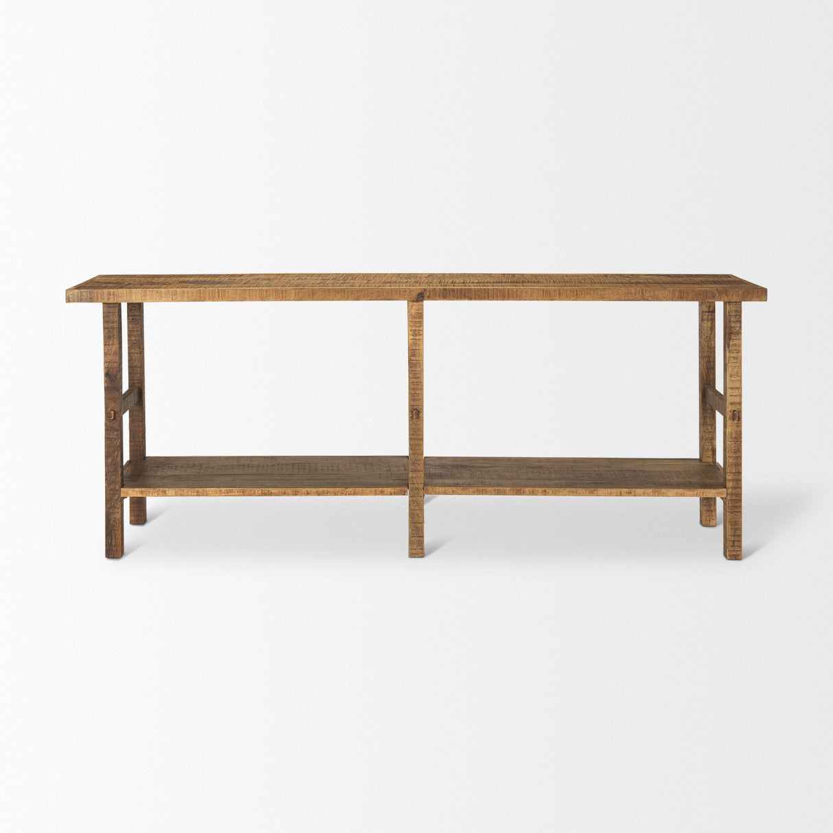 Rosie Large Brown Wood Console Table from Mercana - Luna Furniture