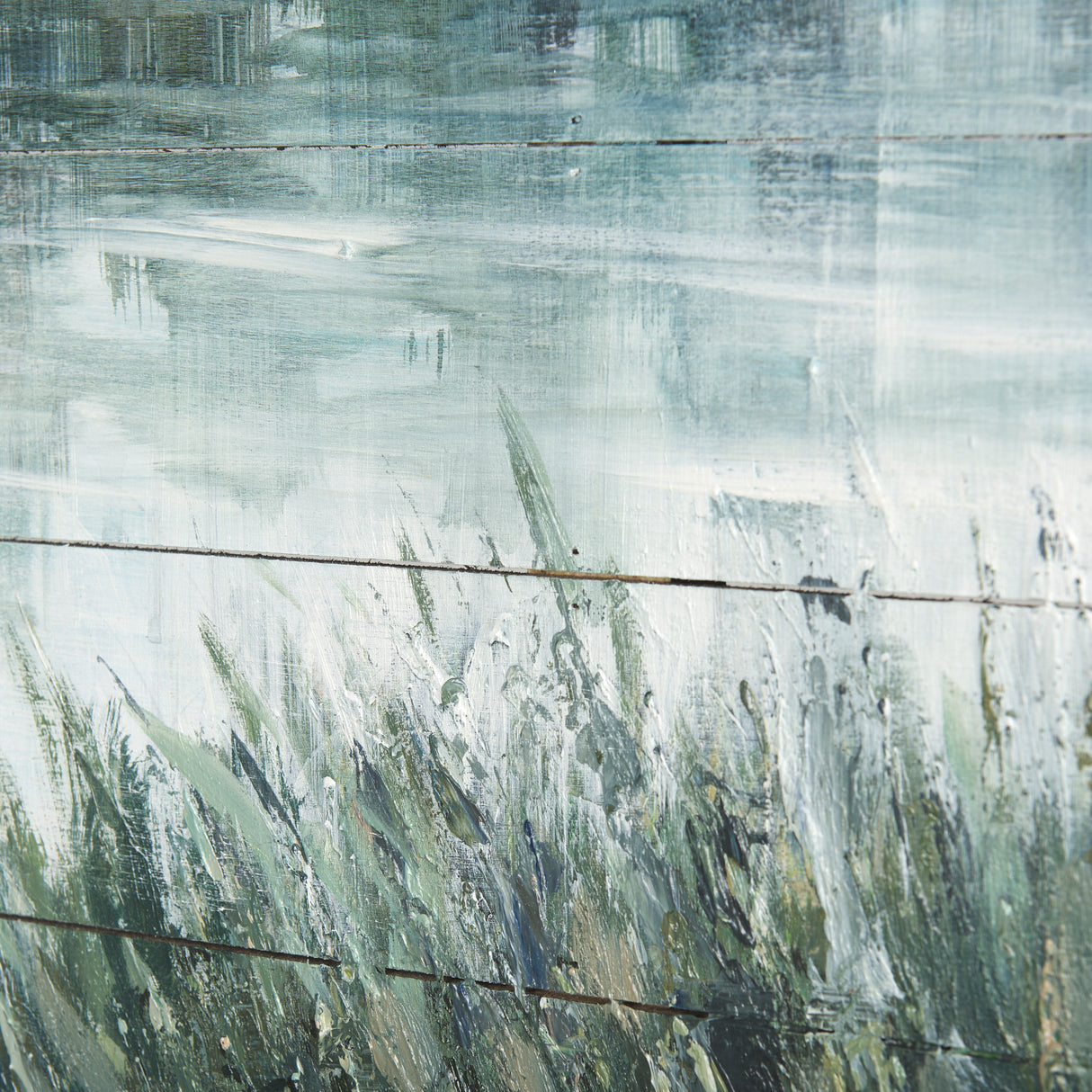 Mere Pond Lake 60x40 Hand Painted on Wood Oil Painting from Mercana - Luna Furniture