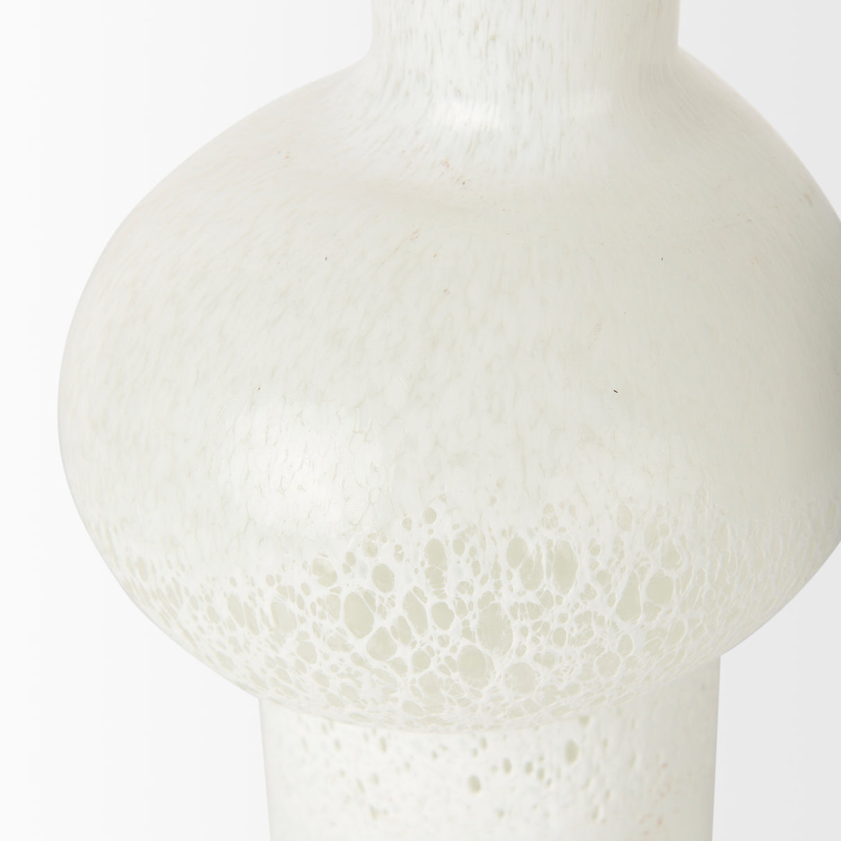 Heket Tall White Glass Vase from Mercana - Luna Furniture